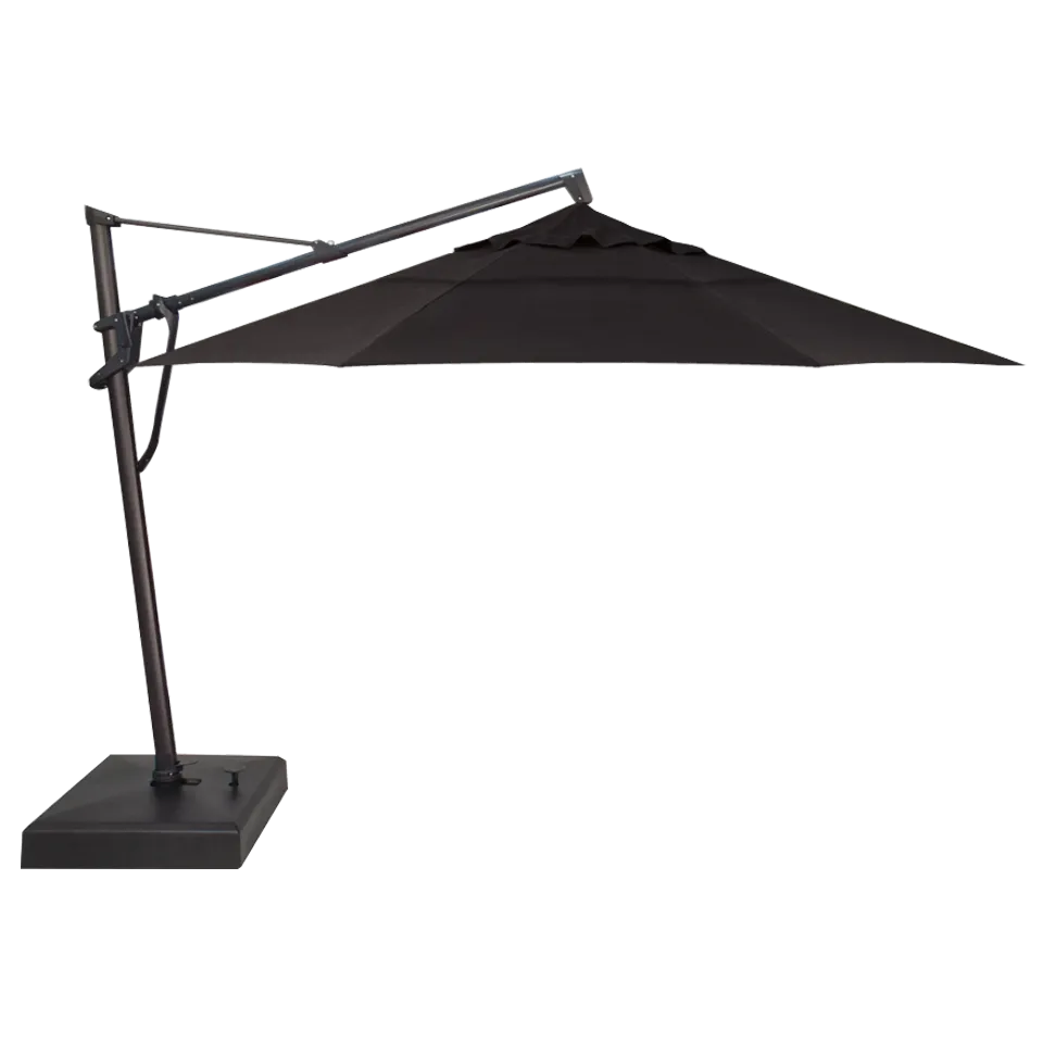 11' OCTAGON CANTILEVER UMBRELLA, BLACK