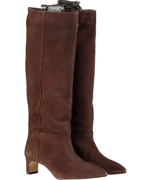 & Other Stories Brown Pointed-toe Knee-high Boots UK 7 EU 40 👠