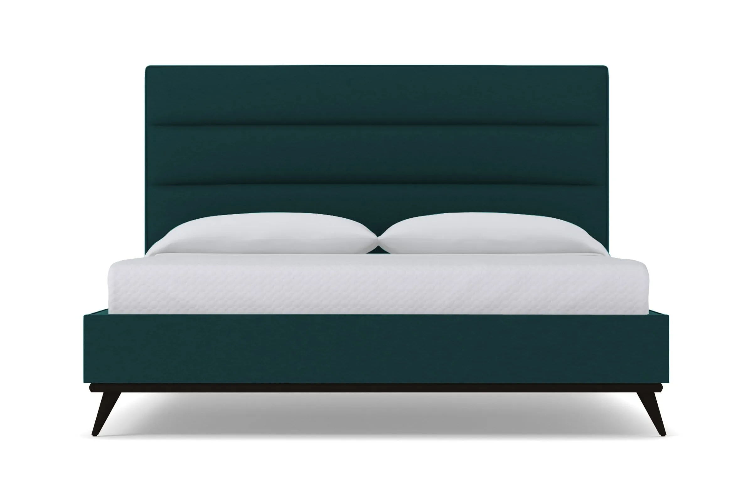 Cooper Upholstered Platform Bed :: Leg Finish: Espresso / Size: California King