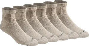 Dickies Men's Dri-tech Moisture Control Quarter Socks, Available in M-XXL (6, 12, 18 Pairs)