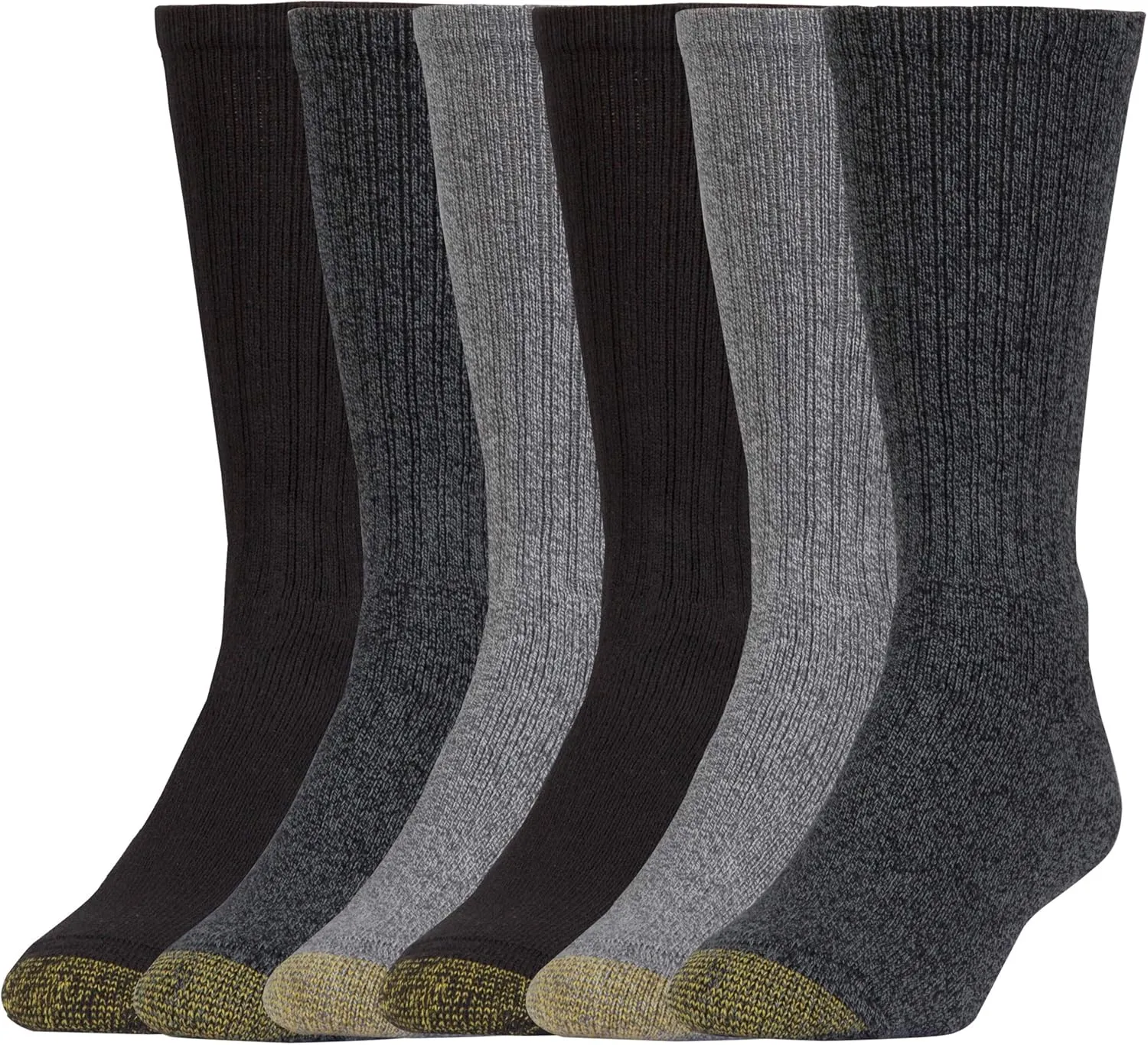 GOLDTOE Men's Harrington Crew Socks, Multipairs