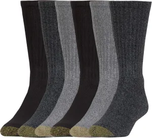 GOLDTOE Men's Harrington Crew Socks, Multipairs