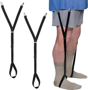 Shirt Stays for Men - Elastic Black Garters for Men and Women - Extendable Shirt Keepers