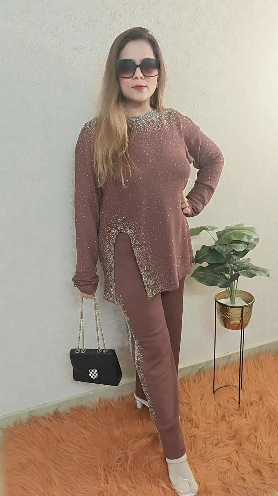 Summer party wear coordset.