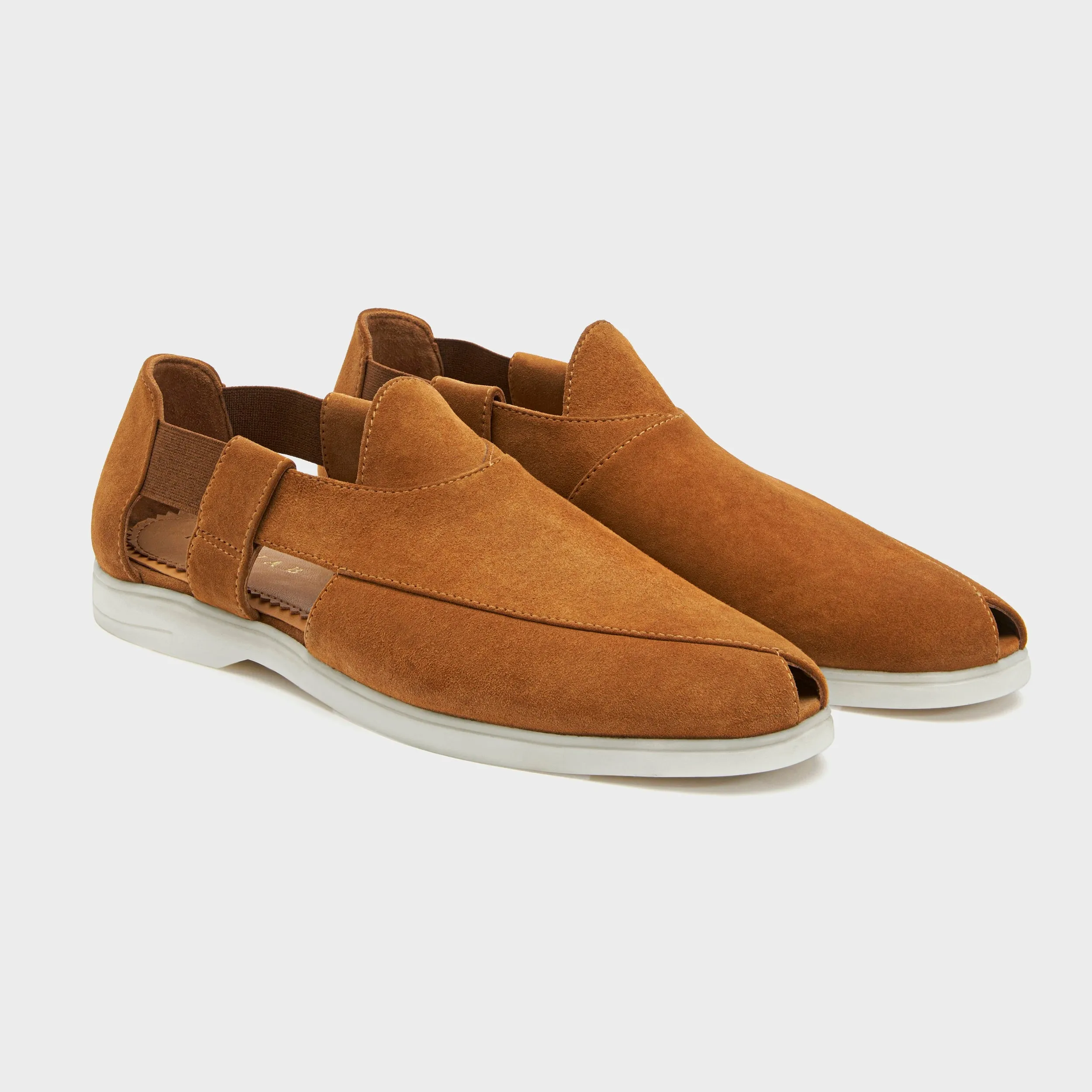 Summer Peshauri | Light Tan Suede