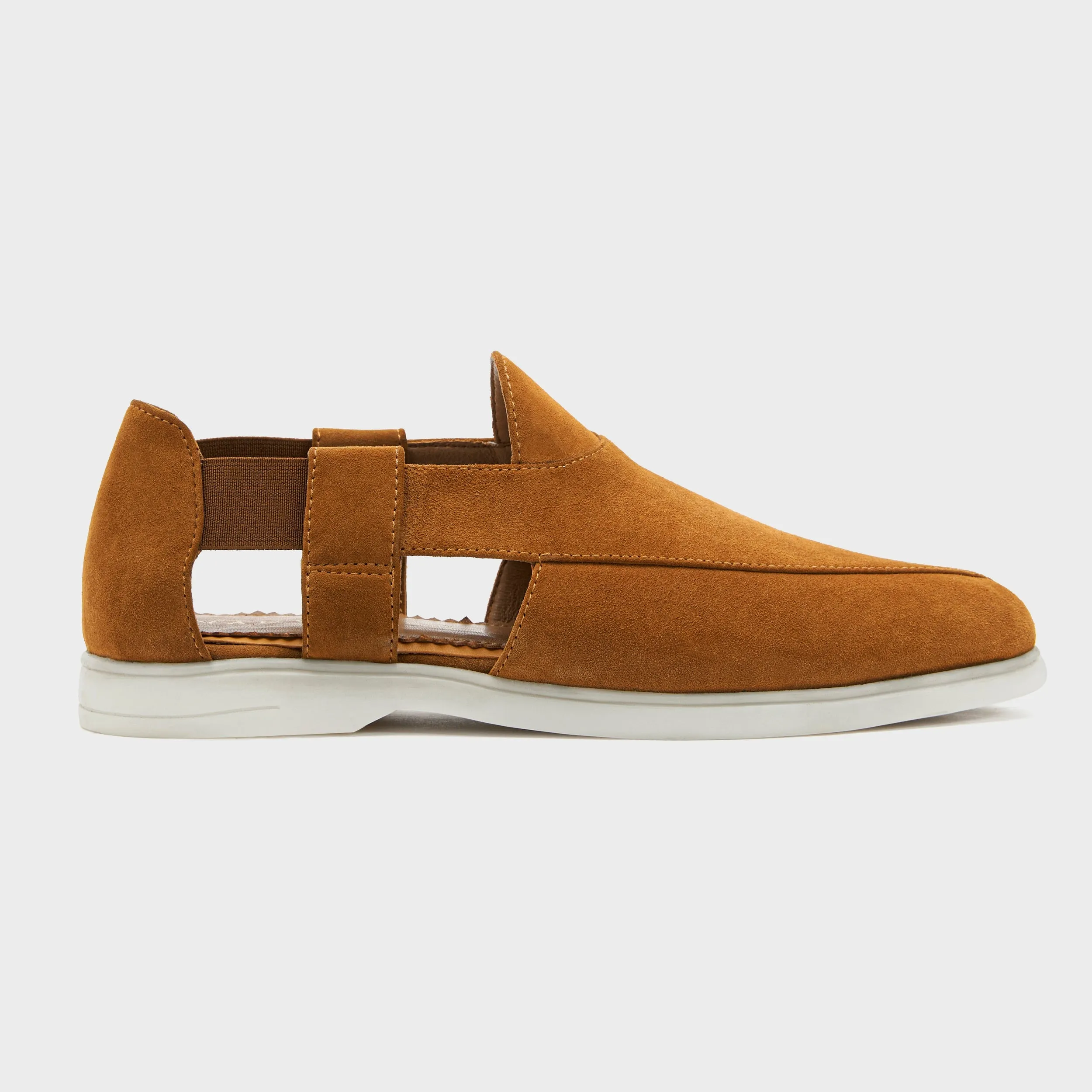 Summer Peshauri | Light Tan Suede