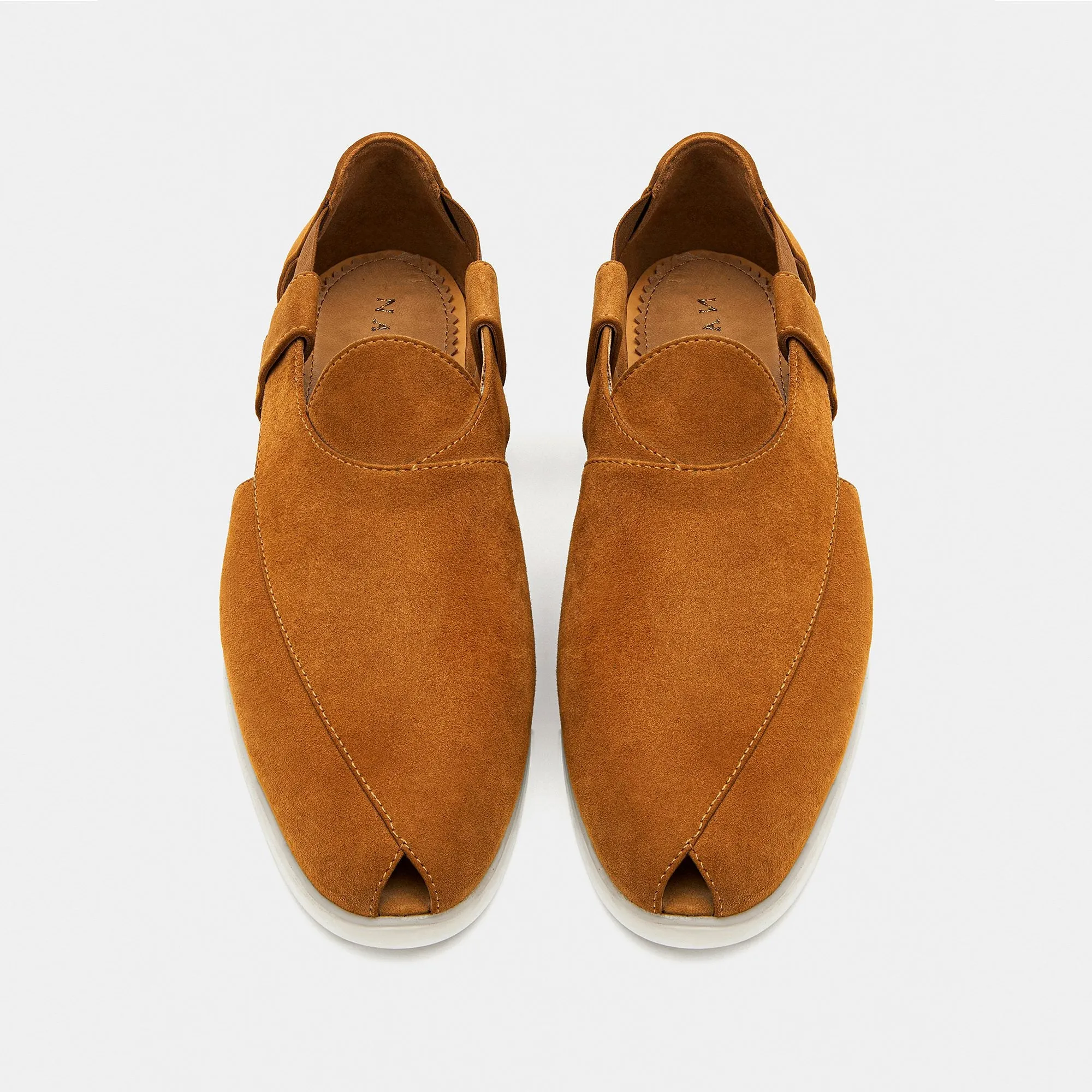 Summer Peshauri | Light Tan Suede