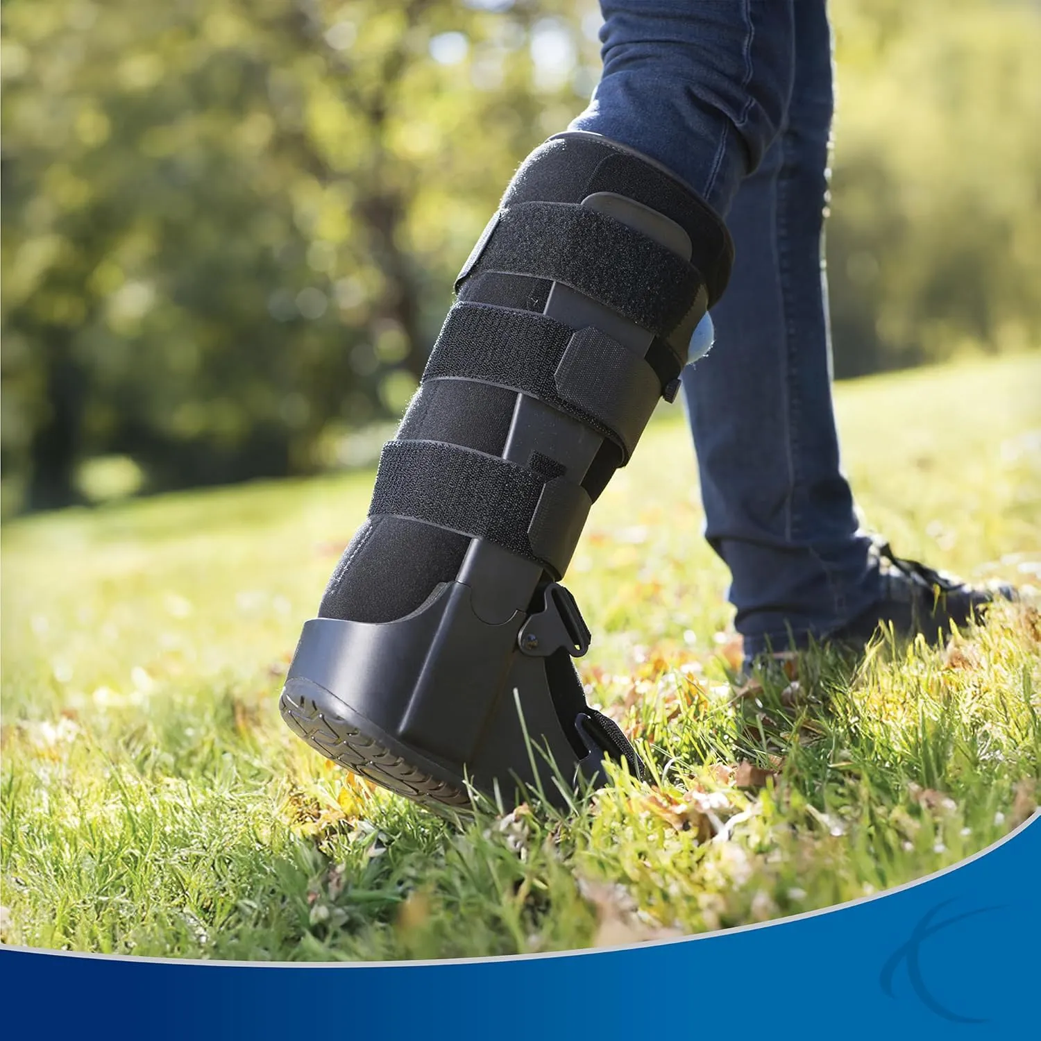 United Ortho Air Cam Walker Fracture Boot, Small, Black