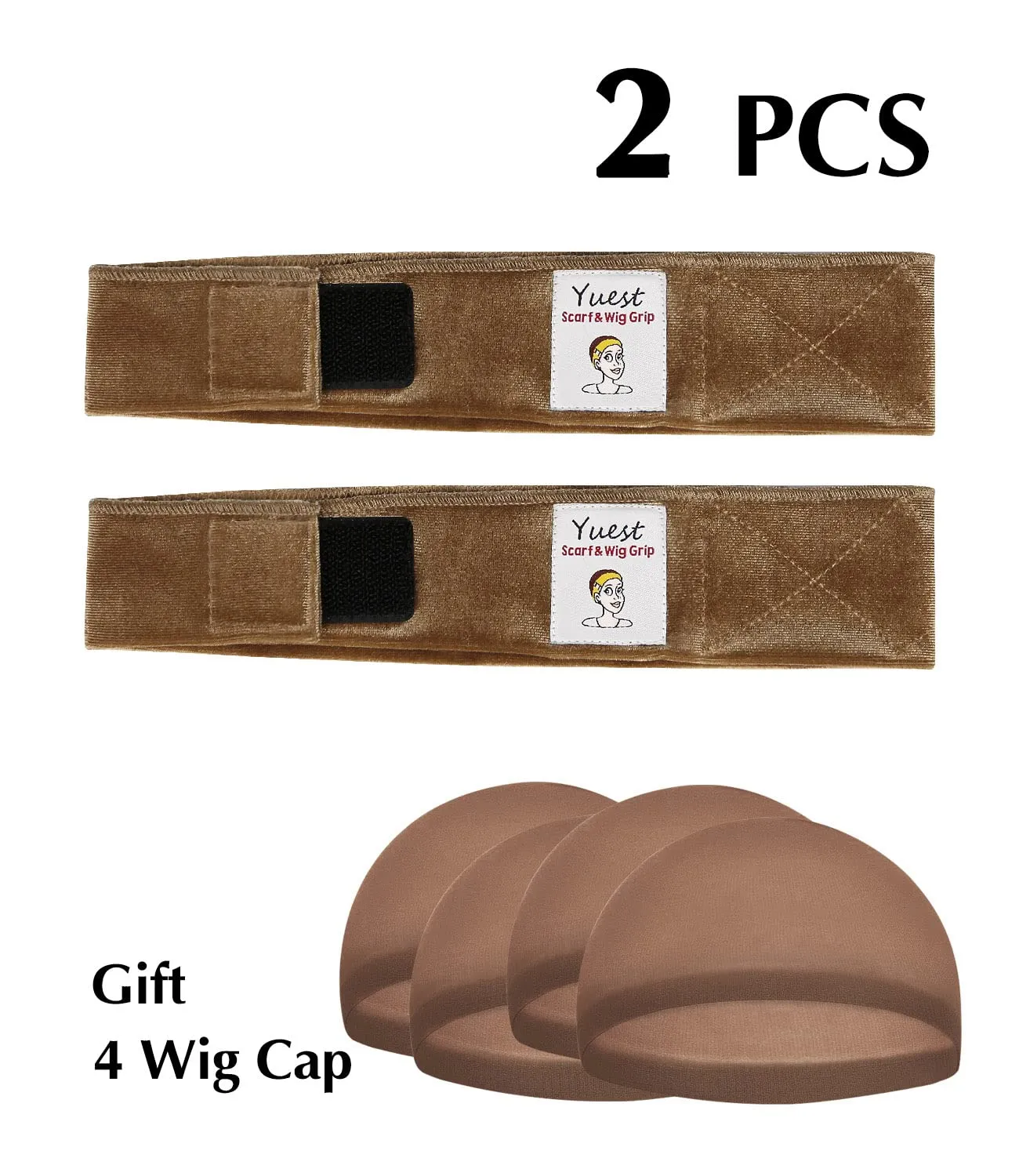 Wig Grip Headband No Slip Wig Gripper for Keeping Wigs in Place Edge Saver for Wig Adjustable Non Slip Wig Grip Band Velvet 2 Pack