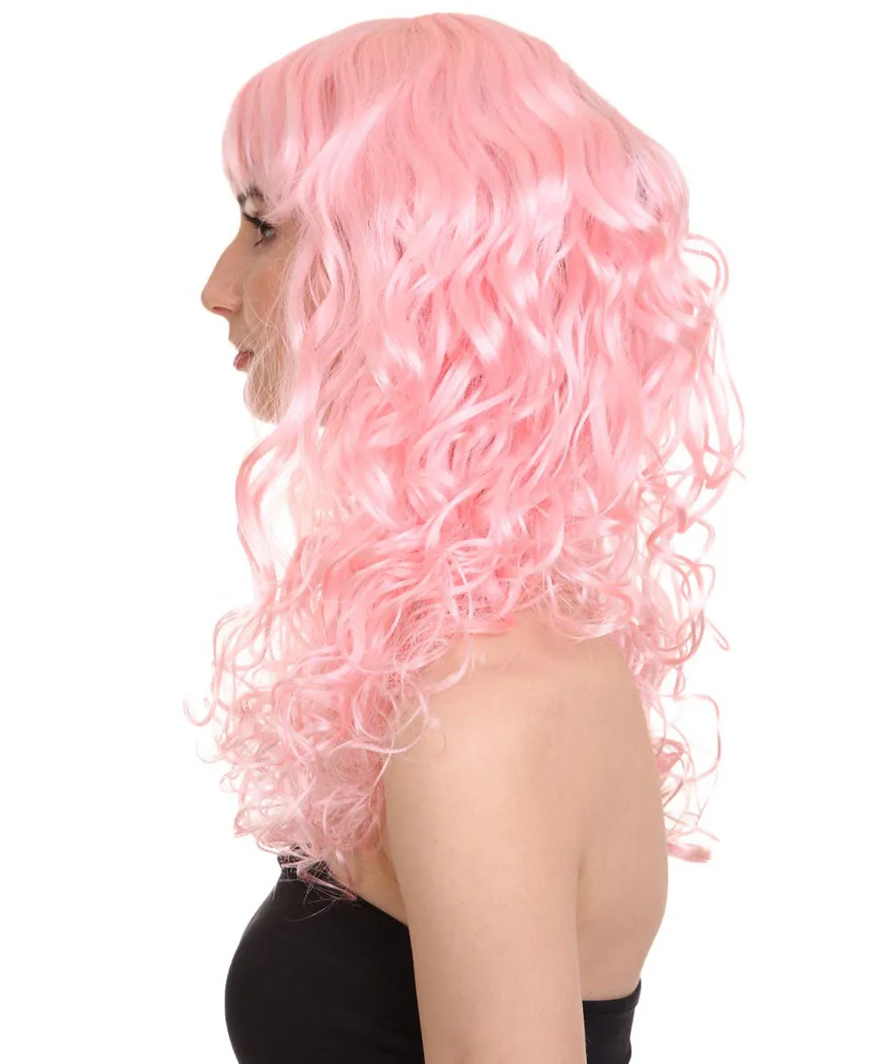 Women's Bella Wig Collections | Long Curly Glamour Party Event Cosplay Halloween Wig | Premium Breathable Capless Cap