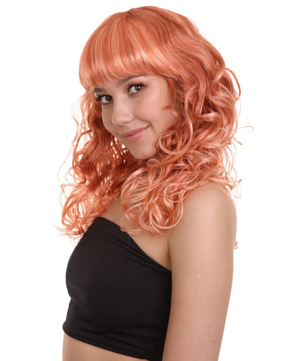Women's Bella Wig Collections | Long Curly Glamour Party Event Cosplay Halloween Wig | Premium Breathable Capless Cap