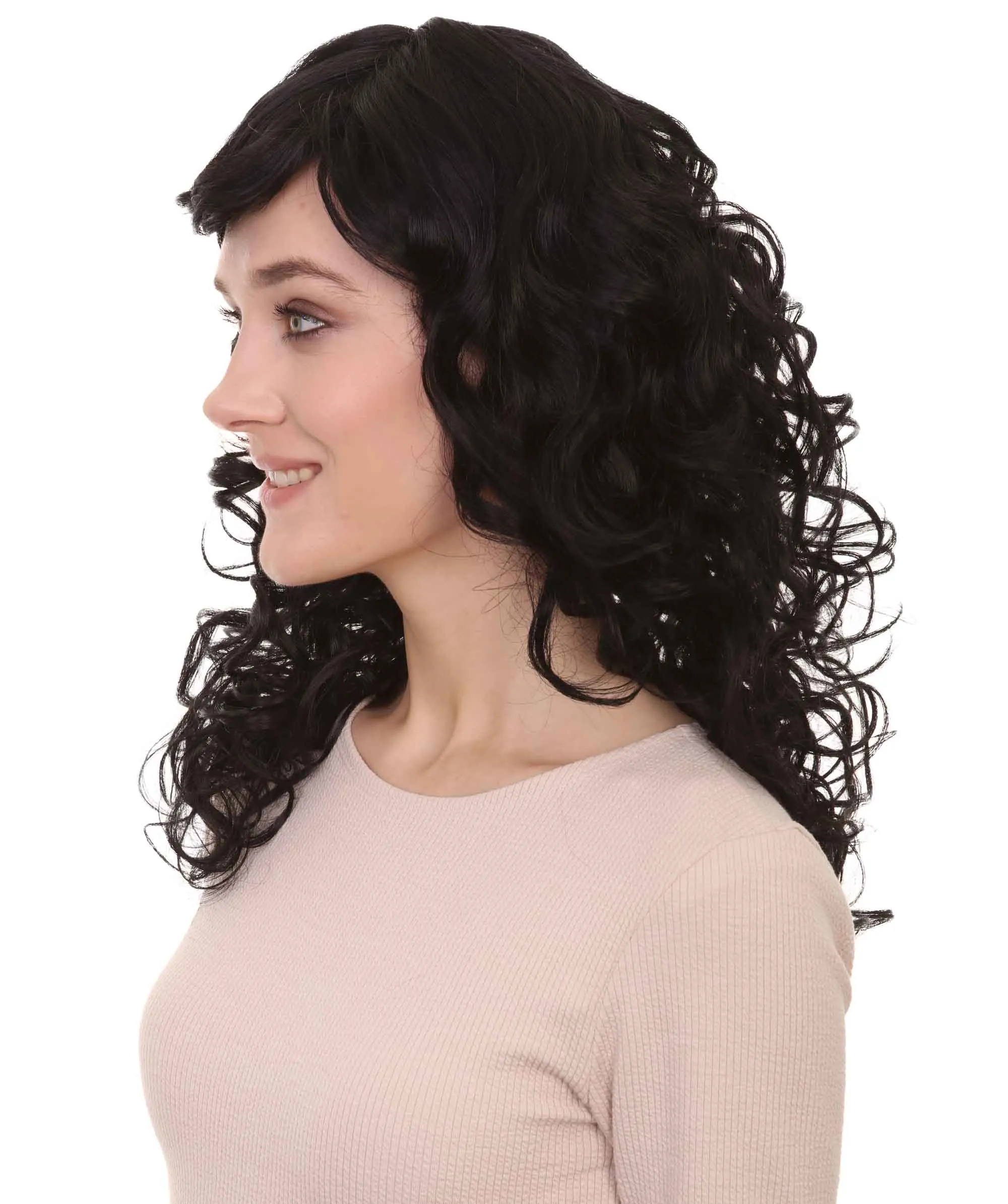 Women's Bella Wig Collections | Long Curly Glamour Party Event Cosplay Halloween Wig | Premium Breathable Capless Cap