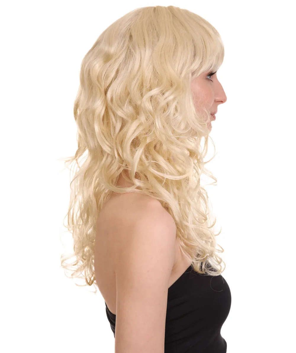 Women's Bella Wig Collections | Long Curly Glamour Party Event Cosplay Halloween Wig | Premium Breathable Capless Cap
