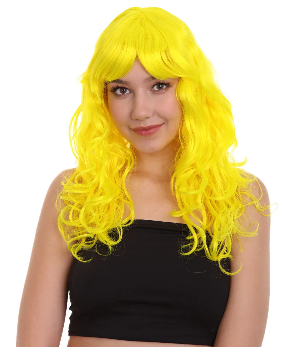 Women's Bella Wig Collections | Long Curly Glamour Party Event Cosplay Halloween Wig | Premium Breathable Capless Cap