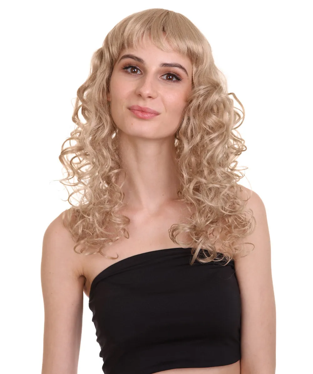 Women's Bella Wig Collections | Long Curly Glamour Party Event Cosplay Halloween Wig | Premium Breathable Capless Cap