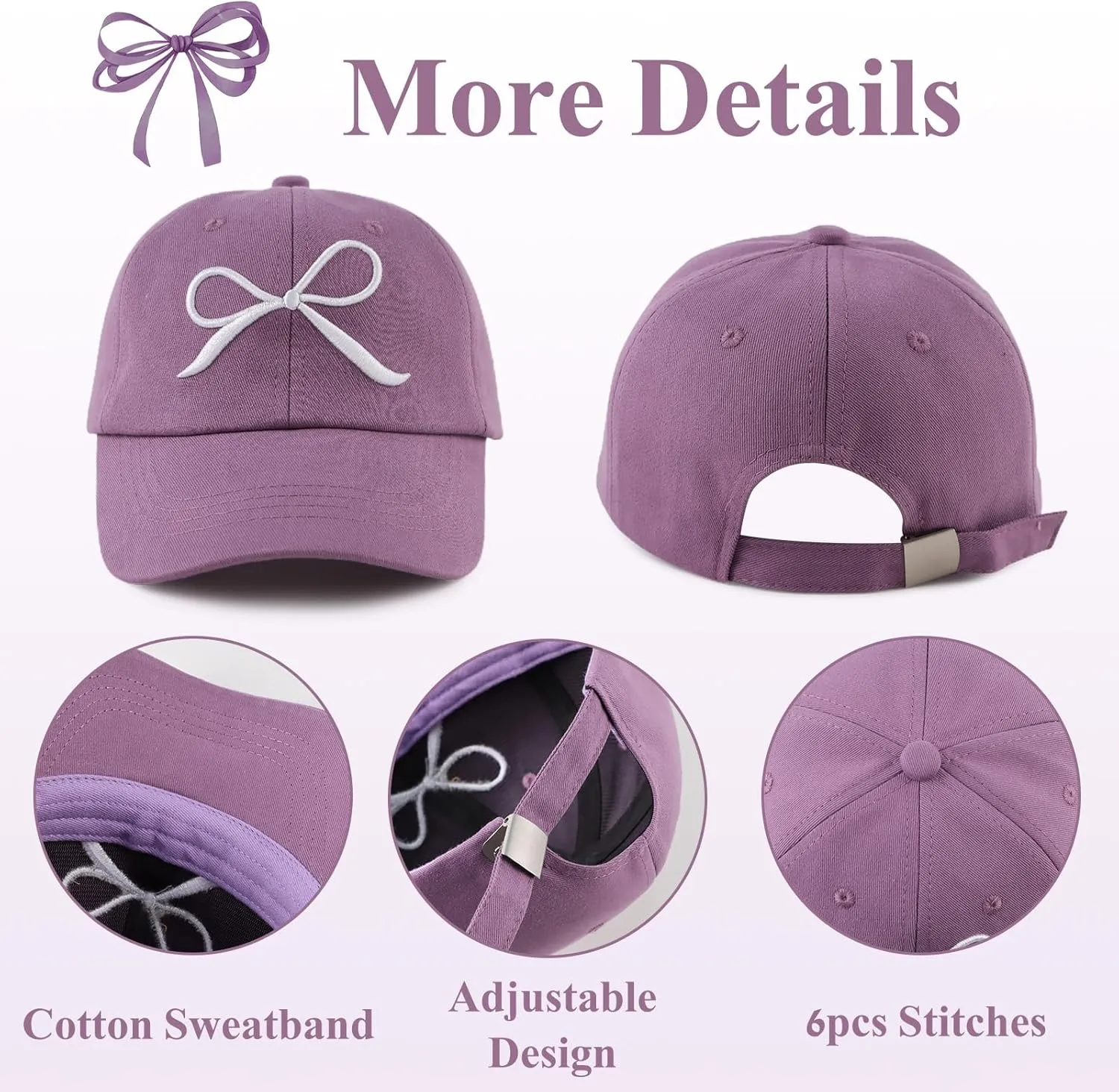Zsedrut Girls Glitter Baseball Cap Kids Adjustable Ponytail Hat Toddler Summer Mesh Trucker Hats